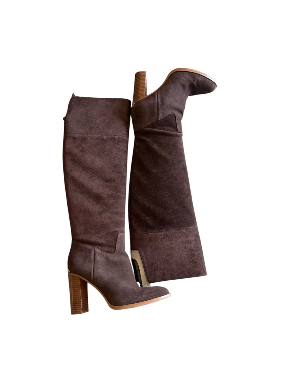 Michael Kors Dark Brown Over-the-Knee Suede Boots